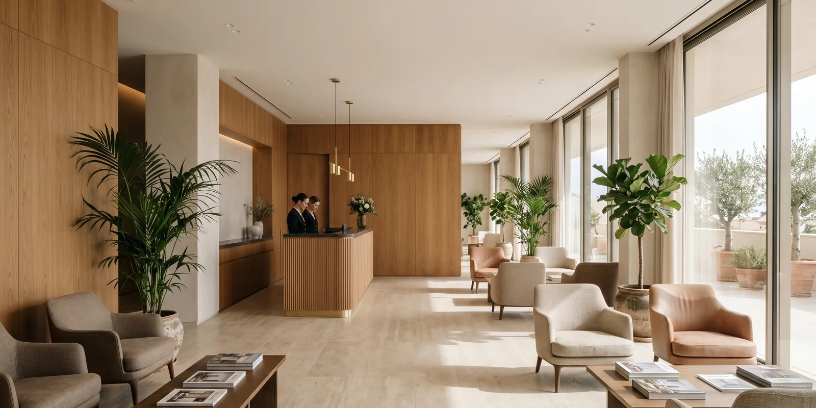 A bright, modern private healthcare clinic in Spain